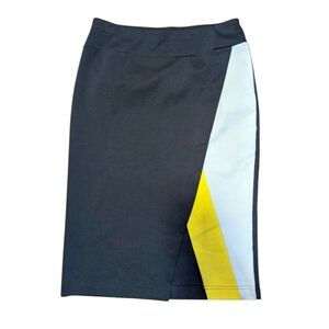 14th & Union Nordstrom Grey, Yellow & White Skirt